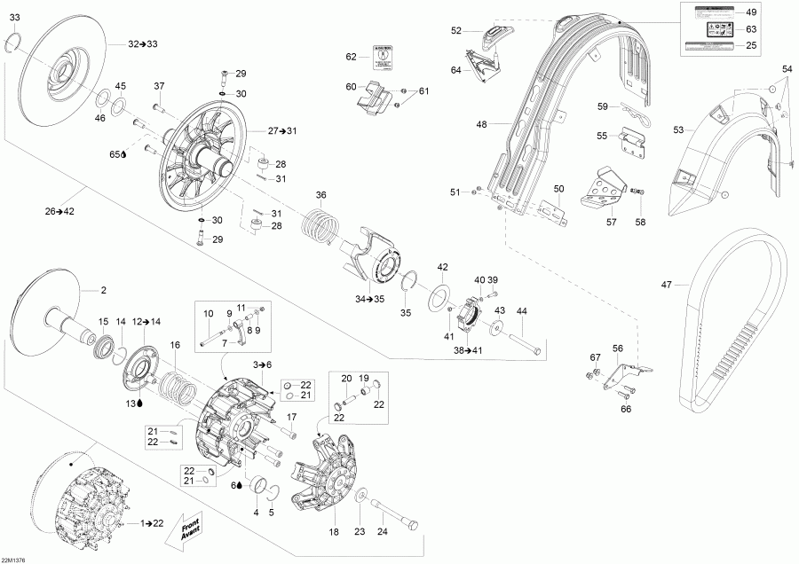 BRP SkiDoo Skandic WT 600 ACE (4-strokes) XU, 2013 - ���� System