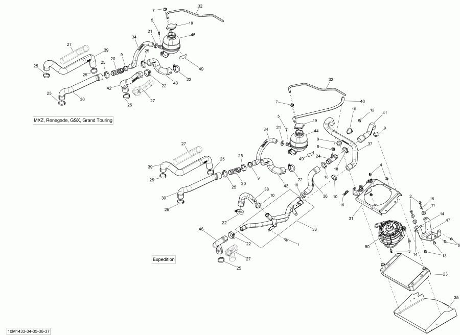 �������� BRP RENEGADE ADRENALINE 900ACE XS, 2014 - ���������� System