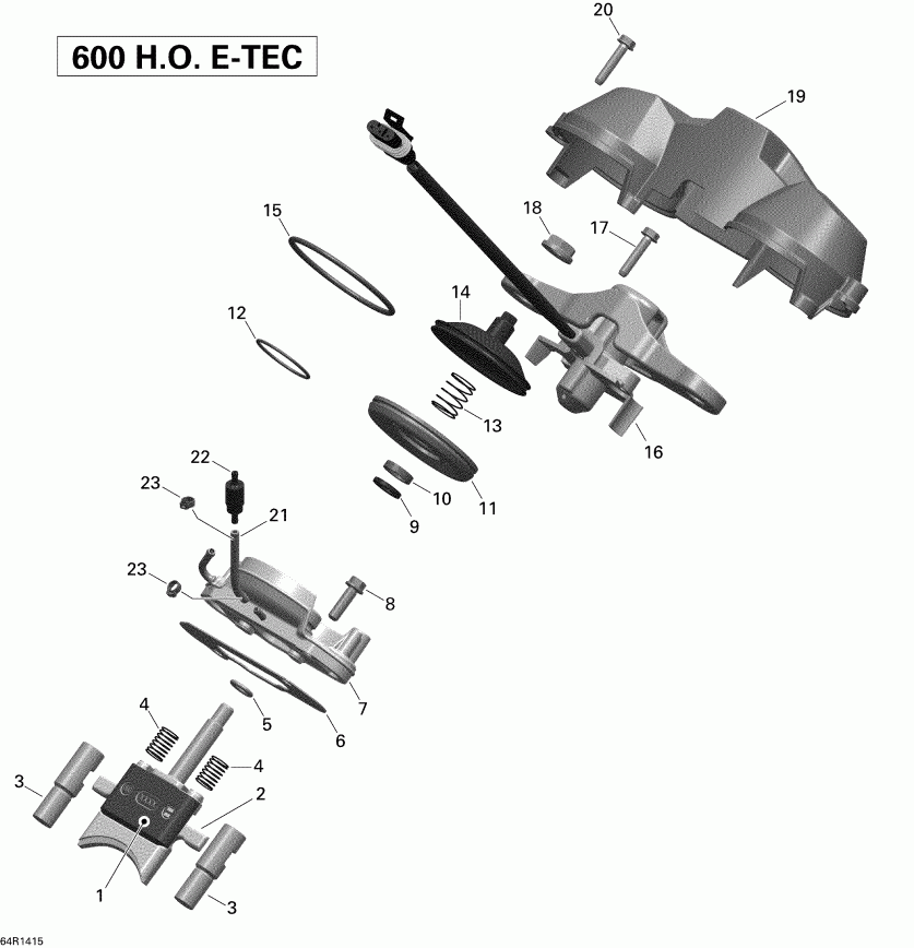   RENEGADE BACKCOUNTRY X 600HOE XS, 2014  - 3d Rave