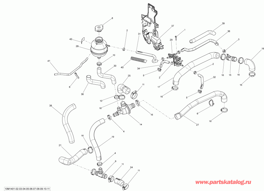 �������� SkiDoo RENEGADE BACKCOUNTRY X 600HOE XS, 2014 - ���������� System 600 Ho Etec