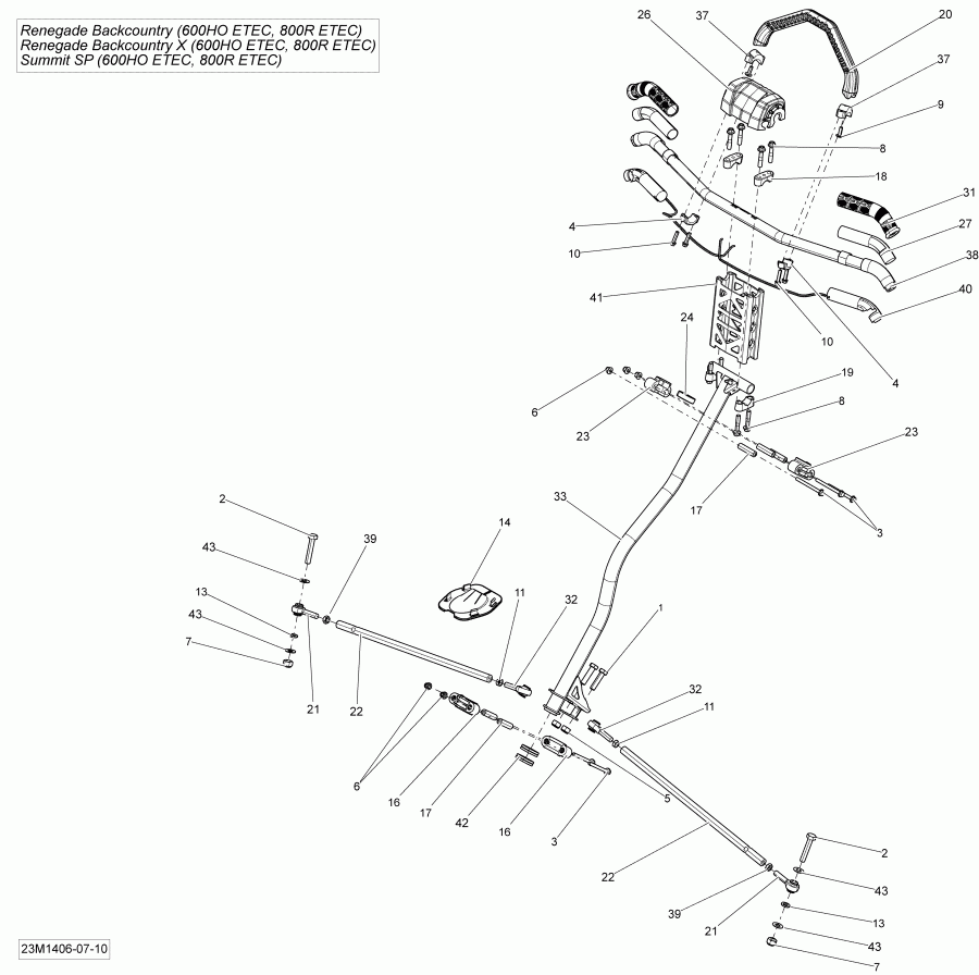 snowmobile  ����������� RENEGADE BACKCOUNTRY X 600HOE XS, 2014 - ������� �������