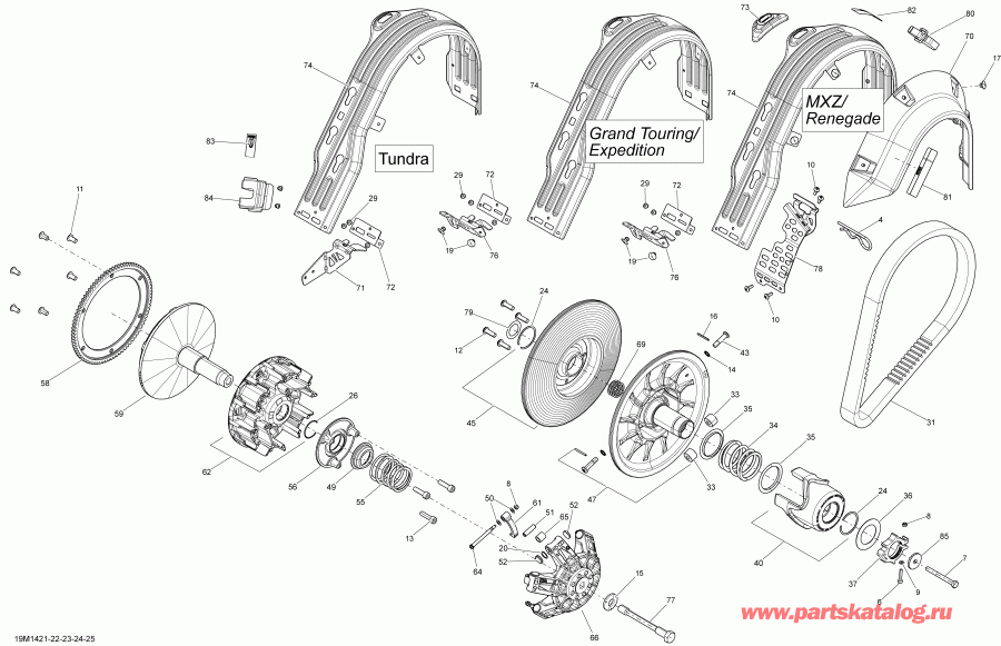 �������� ski-doo RENEGADE SPORT 550F XP, 2014 - ���� System
