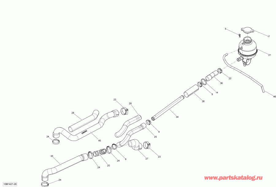 ����������� RENEGADE SPORT 600ACE XP, 2014 - Cooling System