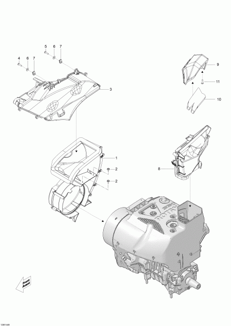 snowmobile   Skandic SWT 550F XU, 2014 - Cooling System