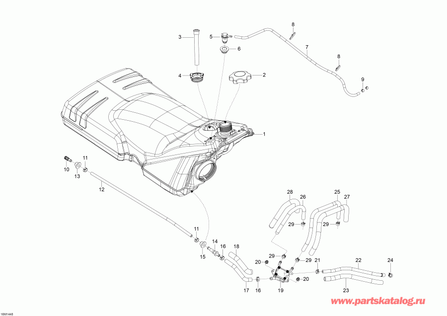    Skandic SWT 550F XU, 2014 - Fuel System