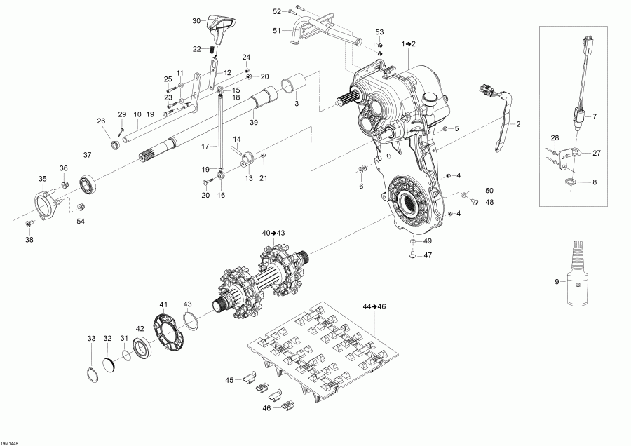  BRP SkiDoo Skandic SWT 550F XU, 2014 - Drive System