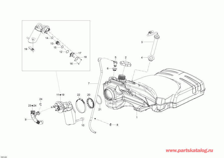  Skandic SWT 600 ACE (4-strokes) XU, 2014 -  