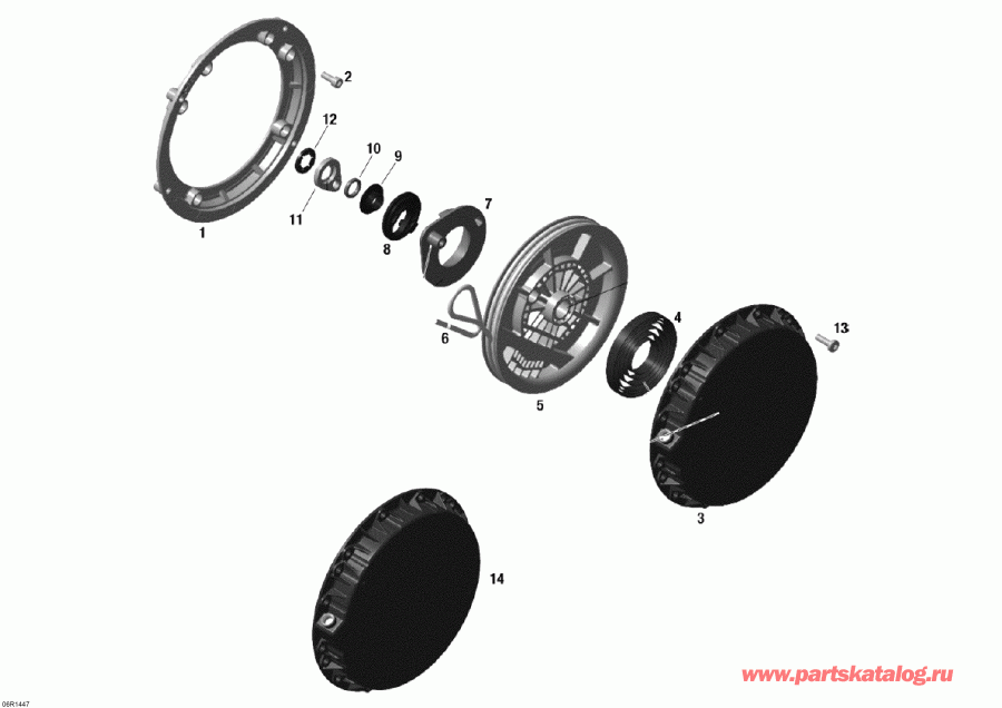 snowmobile  Skandic SWT 600HOETEC XU, 2014 ������ - Rewind �������