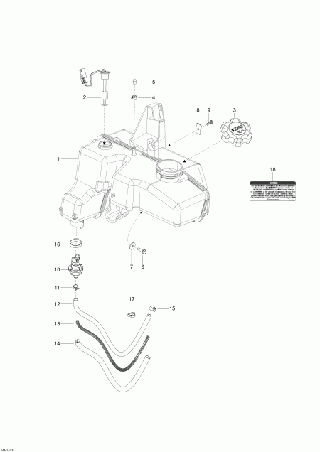  Skandic WT 550F XU, 2014 - Oil System