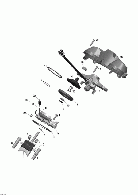 snowmobile Skidoo Skandic WT 600HOETEC XU, 2014 - Rave Valve