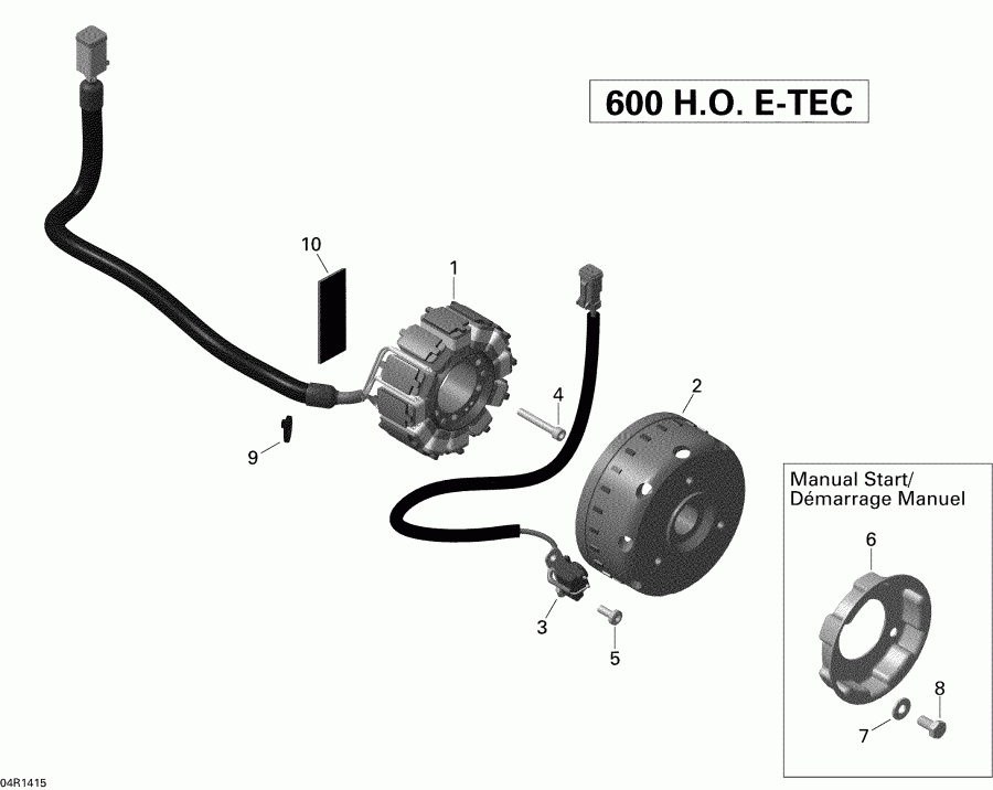  Ski Doo SUMMIT SP 600HOE XM 146, 2014  - Magneto