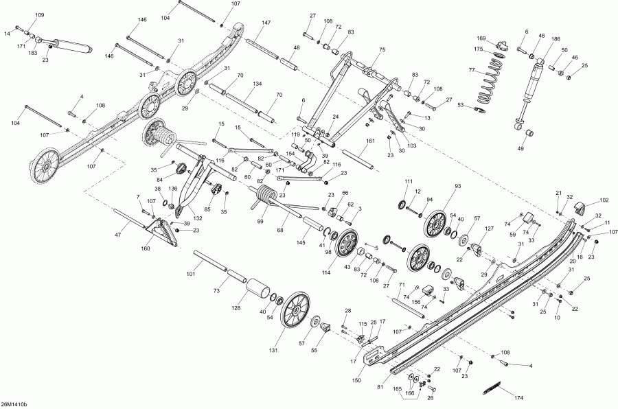 �������� ski-doo - Rear Suspension 154