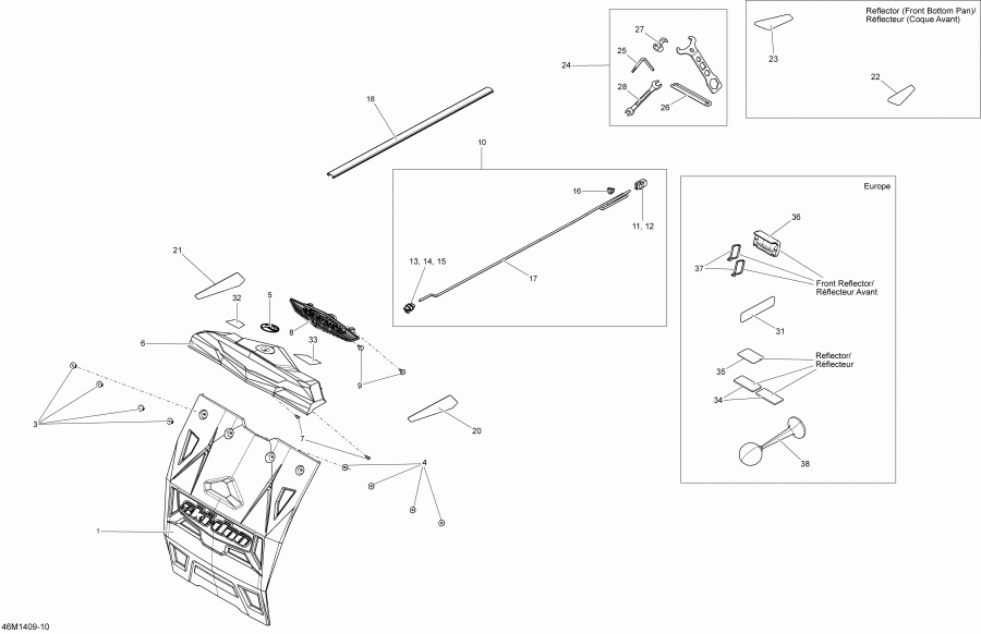 snowmobile SKIDOO  SUMMIT SP 600HOE XM 154, 2014 - Utilities