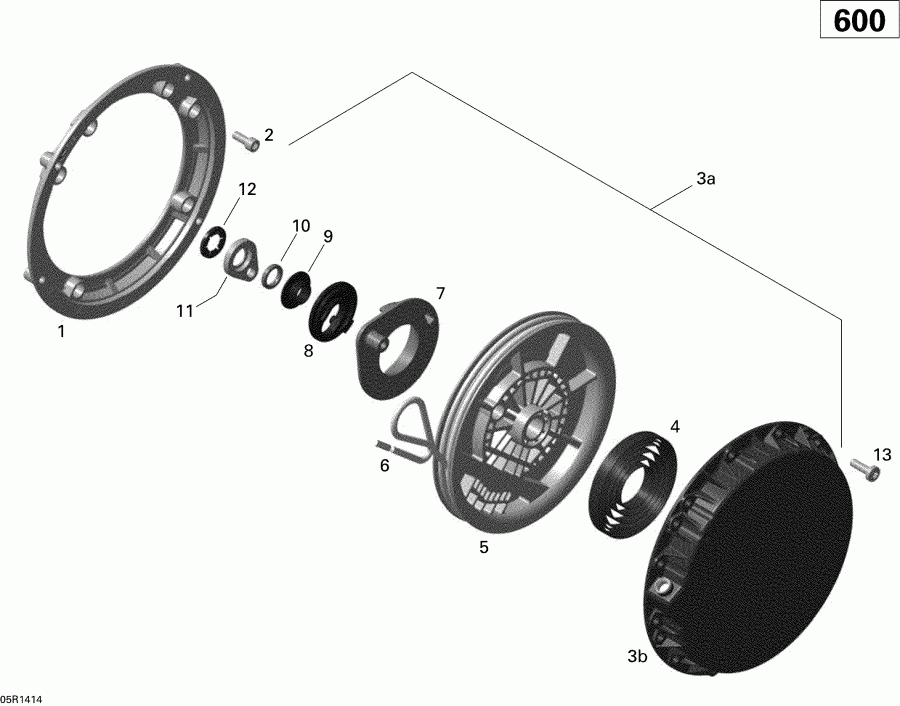 snowmobile  SUMMIT SPORT 600 XP 146, 2014 - Rewind �������