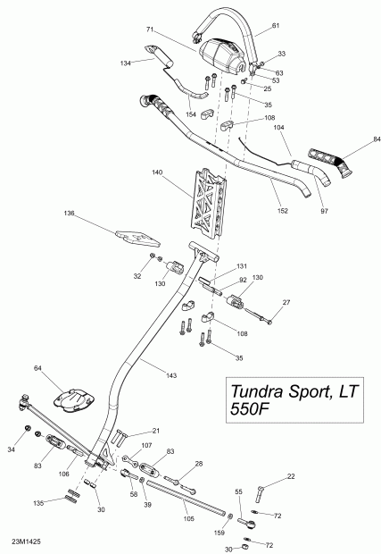   TUNDRA LT 550F XP, 2014  - Steering