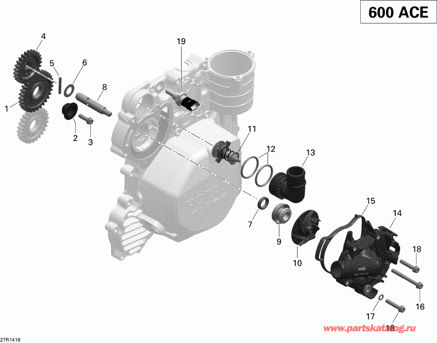 snowmobile Ski-doo TUNDRA SPORT 600ACE XP, 2014 -  