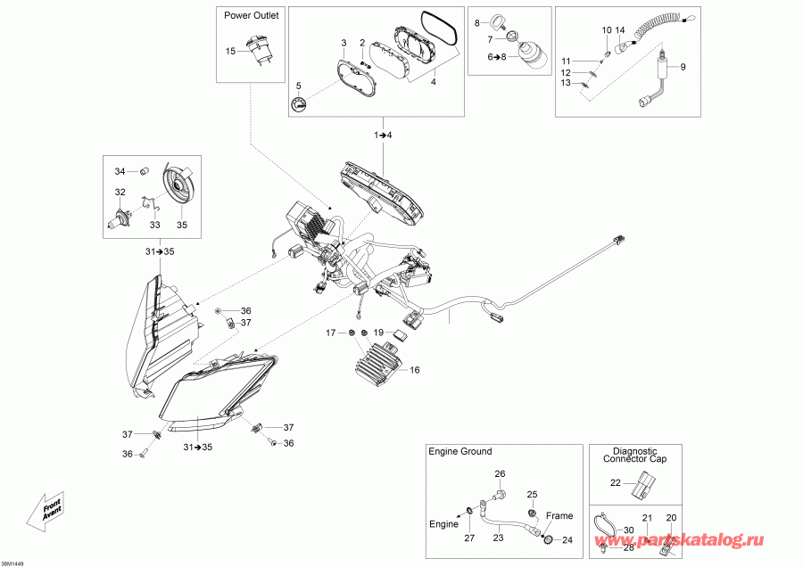 TUNDRA WT 550F RER XU, 2014  - Electrical System
