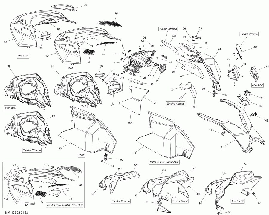   TUNDRA XTREME 600HOE XP, 2014  - ,    