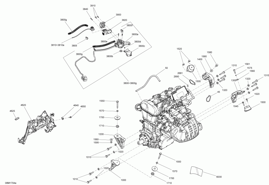  ski-doo GRAND TOURING - 4-STROKE, 2017  -  900 Ace