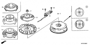 E-19  (Hrd535K2/536K2/K3/K4) (E-19 Flywheel (Hrd535K2/536K2/K3/K4))