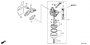 E-14-1  (Hrx476C2) (E-14-1 Carburetor (Hrx476C2))