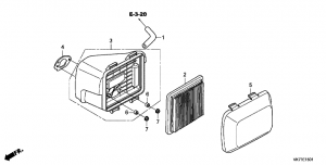 E-15-1  (Hrx476C2) (E-15-1 Air Cleaner (Hrx476C2))