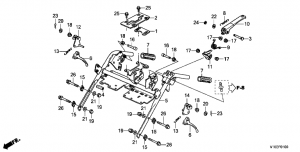 F-01    (F-01 Handlebar (Upper) Diagram and Parts)