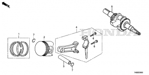 E-08  /  (E-08 Piston / Crankshaft)