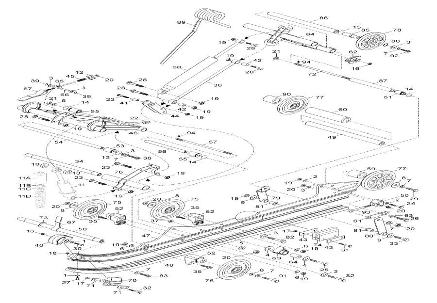 Snow mobile   - Steering /  