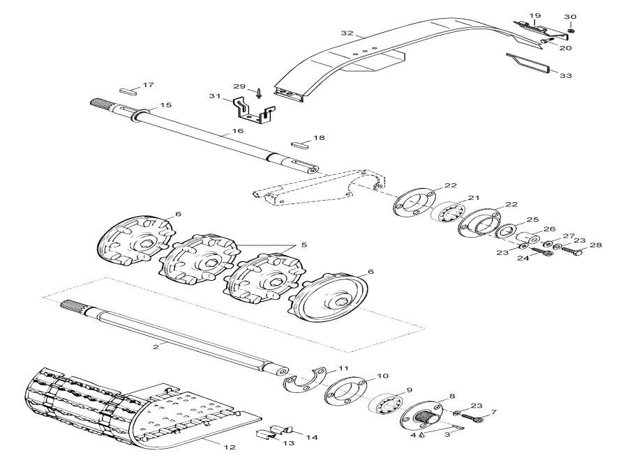 Snowmobile Lynx  - Brake Assy