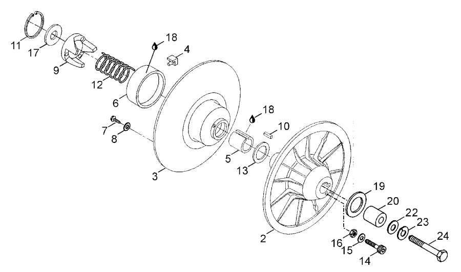 Snowmobile   -   - Driven Pulley