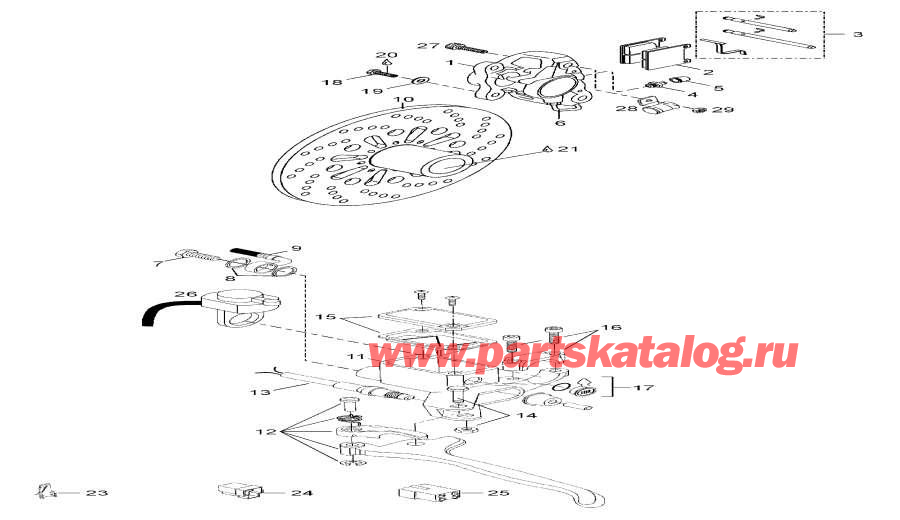 Snow mobile   -   ,Brake Assy