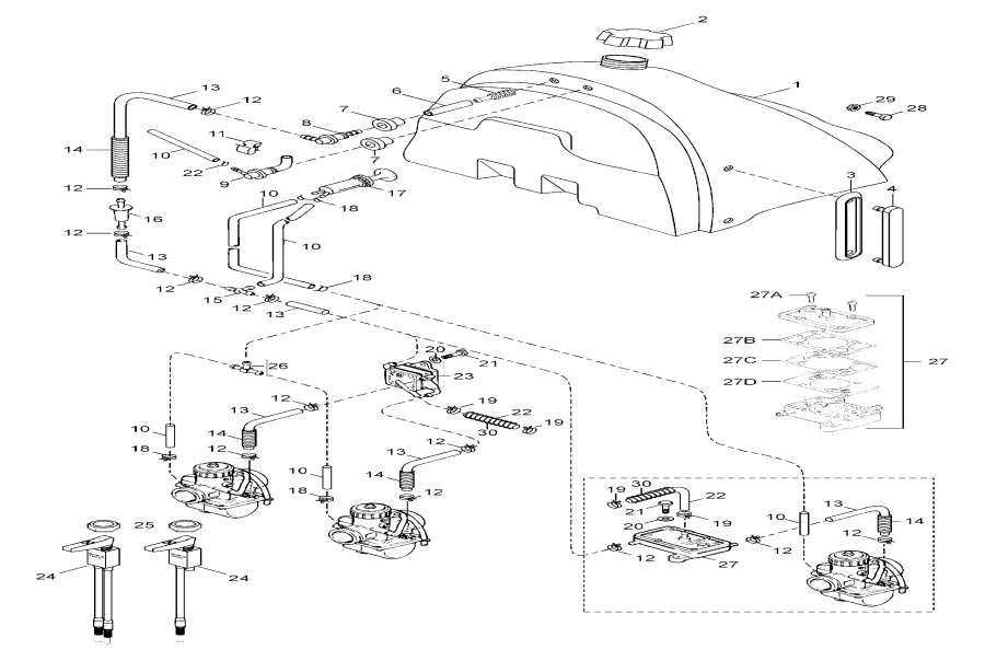 Snow mobile �����  - ��������� ��� / Fuel Tank