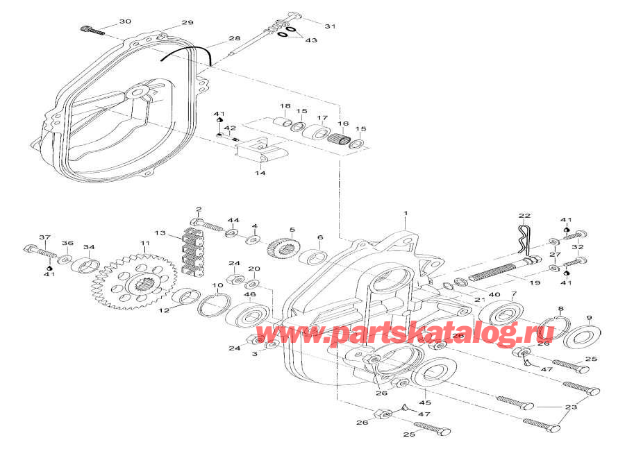 Snow mobile Lynx  - Clutch / 