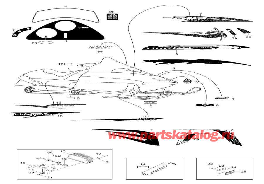 Snowmobile Lynx  - Hood - Hood