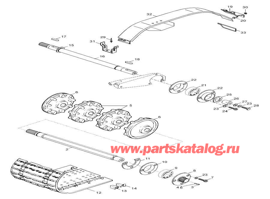 Snow mobile �����  - Drive Axle