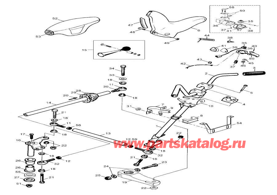 Snow mobile   - Steering -  