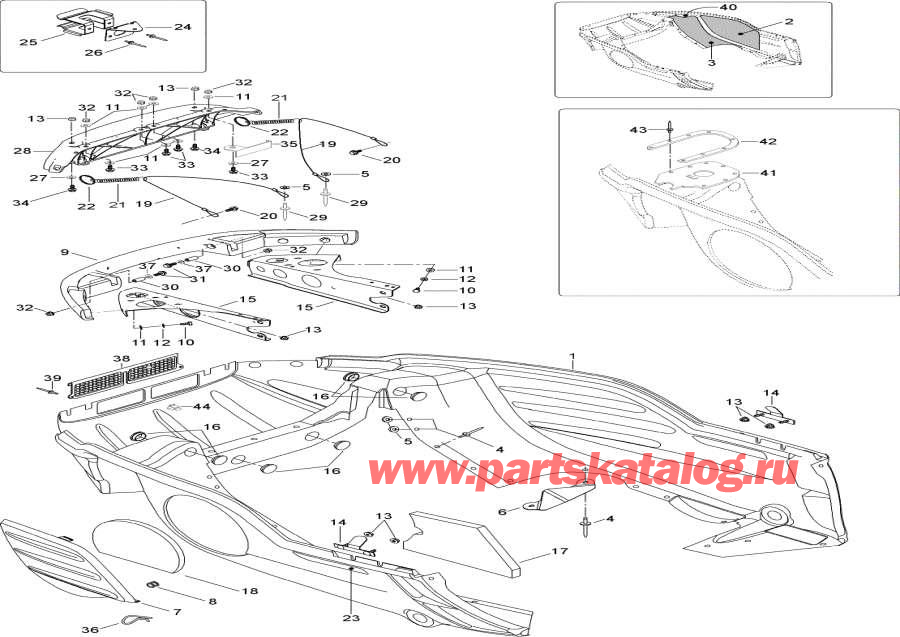 Snowmobiles   - Bottom Pan -  