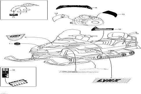 Snowmobiles Lynx  - Decals