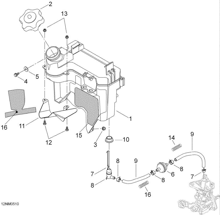 Snowmobile lynx  - Oil Reservoir - Oil ���������