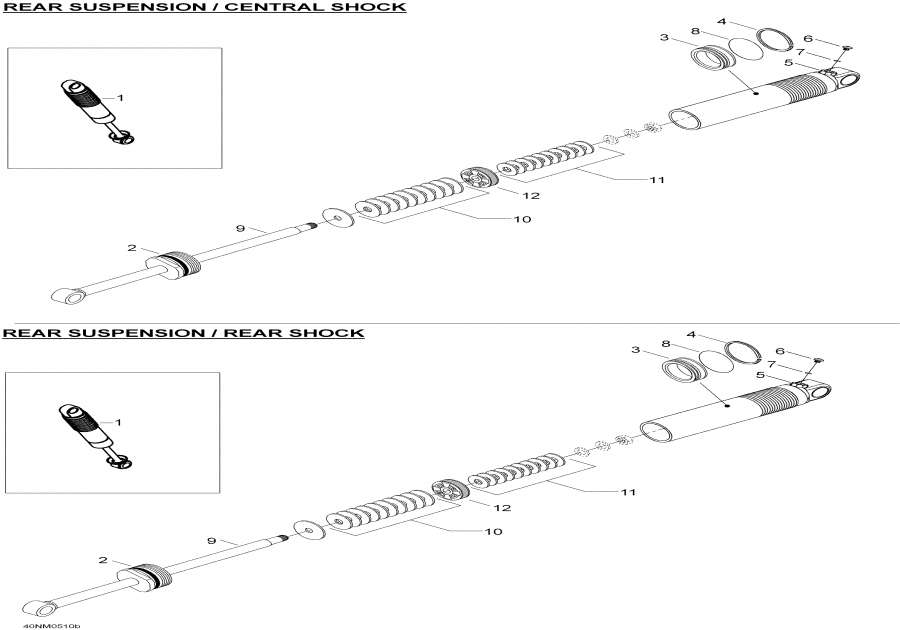 Snowmobile �����  - Take Apart Shock Rear - Take Apart Shock Rear