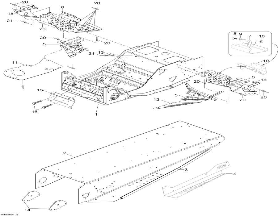 Snow mobile lynx  - Frame - 