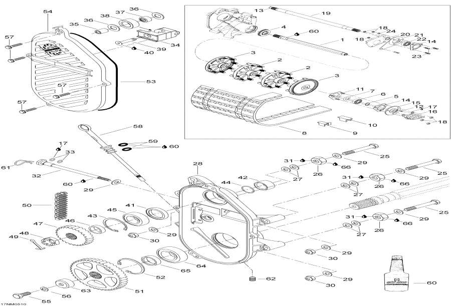 Snowmobiles lynx  - Drive System, 550, 550rc
