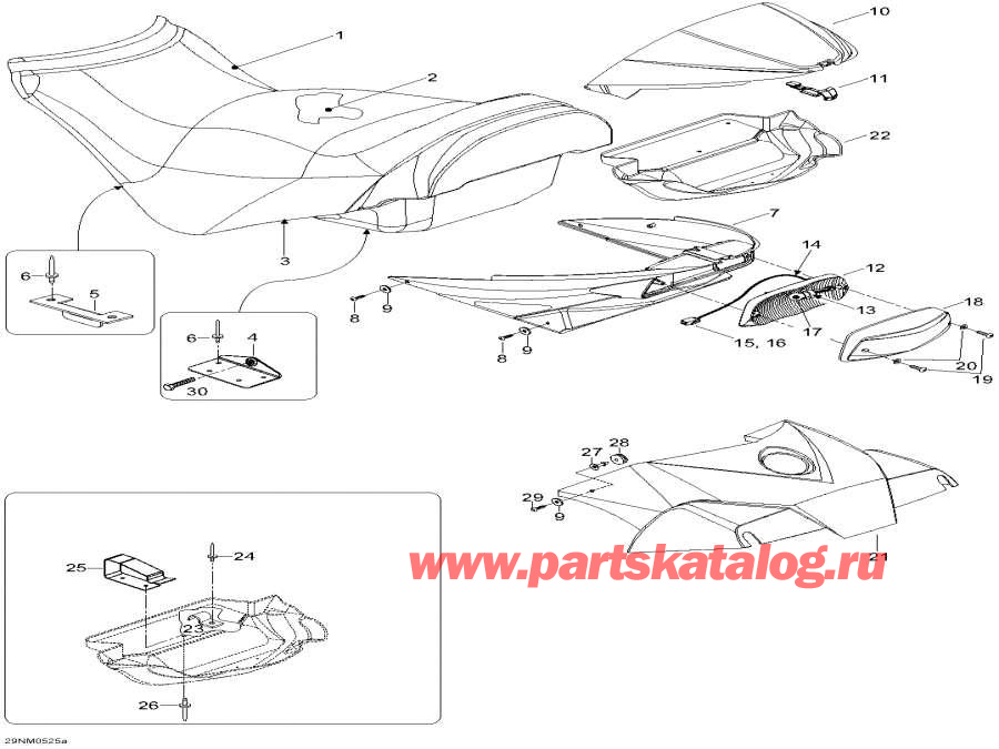 Snowmobiles Lynx  - Seat