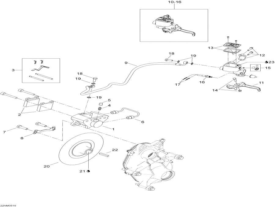 Snow mobile �����  - ������ - Brake