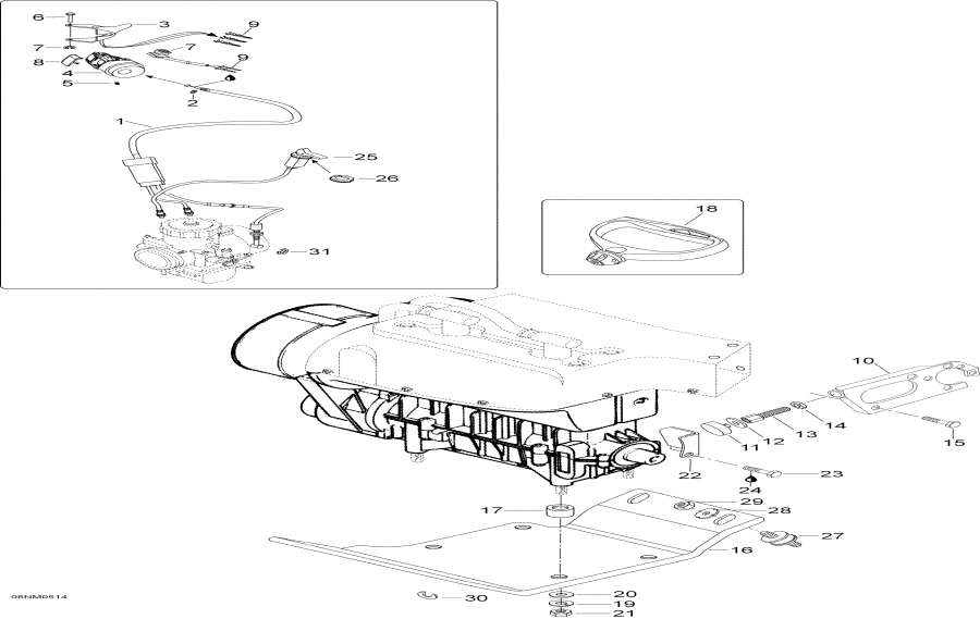 Snow mobile lynx  -    Sport - Engine And Engine Support