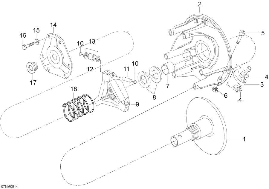 Snowmobiles Lynx  - Drive Pulley /  