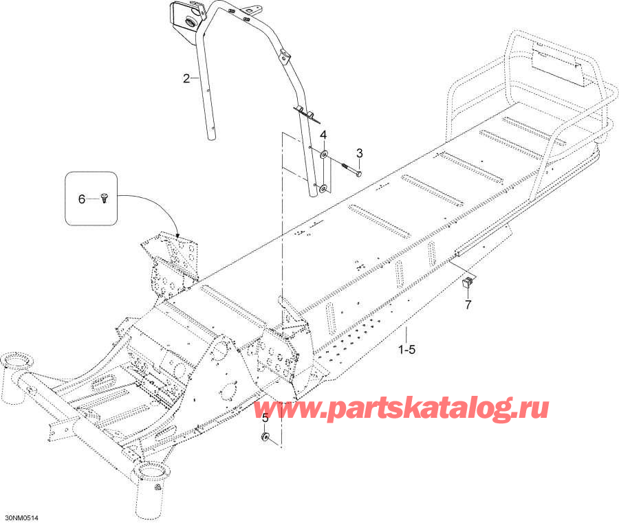 Snow mobile lynx  -  - Frame