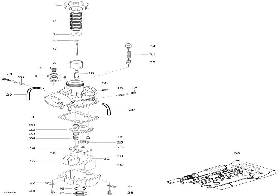 Snowmobile Lynx  - Carburetor