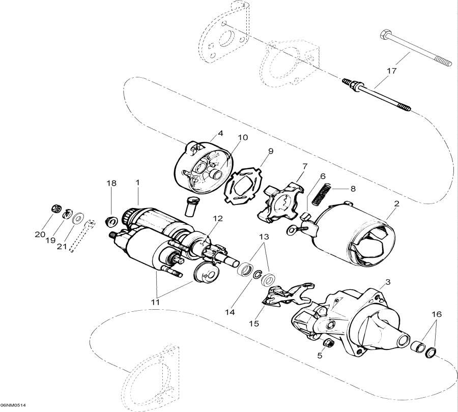 Snow mobile Lynx  - Rewind Starter - Rewind 